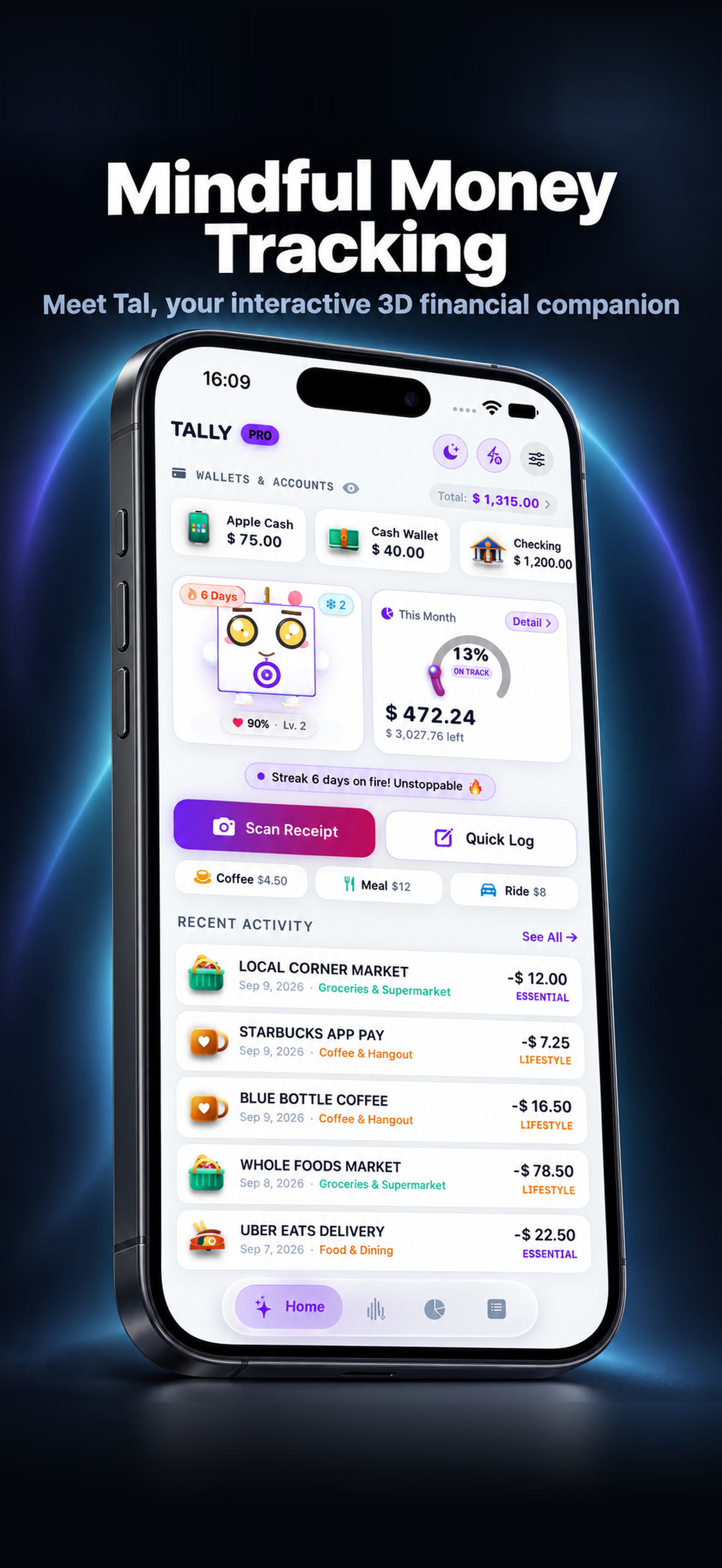 Tally Dashboard Interface